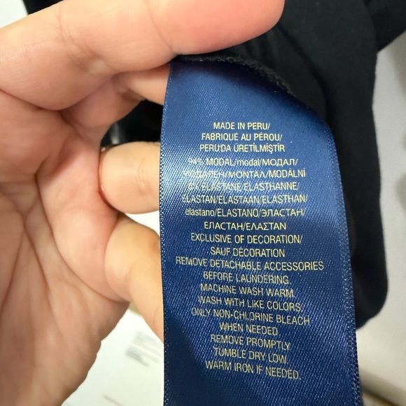 Polo Ralph Lauren Black Sleeve Dress Youth 12-14 - Picture 7 of 9